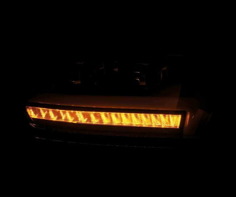 AlphaRex 19-20 Ram 1500HD PRO-Series Proj Headlights Plnk Style Jet Blk w/Activ Light/Seq Signal/DRL - 880513