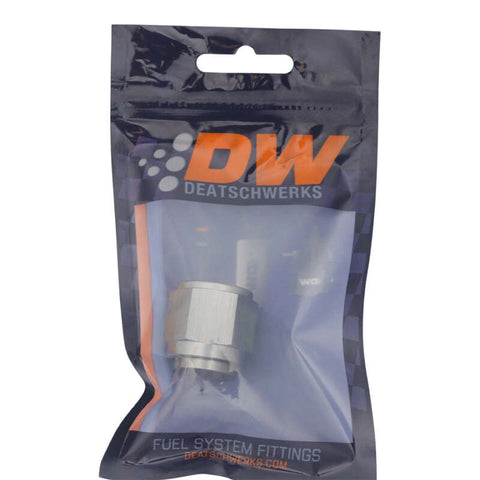 DeatschWerks 10AN Female Flare to 8AN Male Flare Reducer - Anodized DW Titanium - 6-02-0218