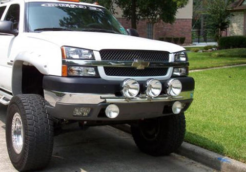 N-Fab Light Bar 99-02 Chevy Tahoe/Suburban 00-05 1500/2500/3500 - Gloss Black - Light Tabs - C995LB