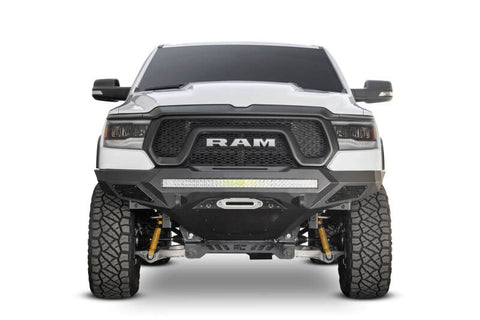Addictive Desert Designs 2019 Ram Rebel 1500 Stealth Fighter Fr Bumper w/Winch&Parking Sensor Mounts - F611422770103