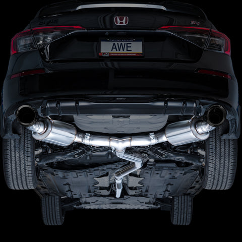 AWE Tuning 22+ Honda Civic Si/Acura Integra Touring Edition Catback Exhaust - Dual Diamond Black Tip - 3015-33331