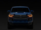 Raxiom 16-23 Toyota Tacoma CXR Series V2 LED Projector Headlights- Black Housing- Clear Lens - TT44175