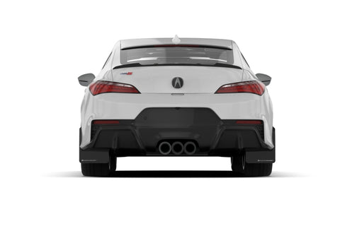 Rally Armor 23-24 Acura Integra + Integra A-Spec Black UR Mud Flap W/Red Logo (No Drilling Req.) - MF109-UR-BLK-RD