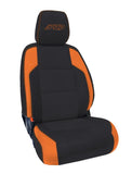 PRP 6-23 Toyota Tacoma Front Seat Covers (Pair) - Black/Orange - B057-05