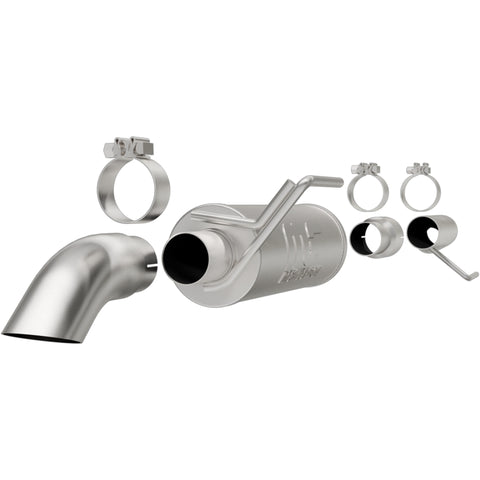 MagnaFlow Cat-Back, SS, 2.5/3in, Turn Down In Front Rear Tire 2015 Ford F150 5.0L V8 Ext Cab - 19083