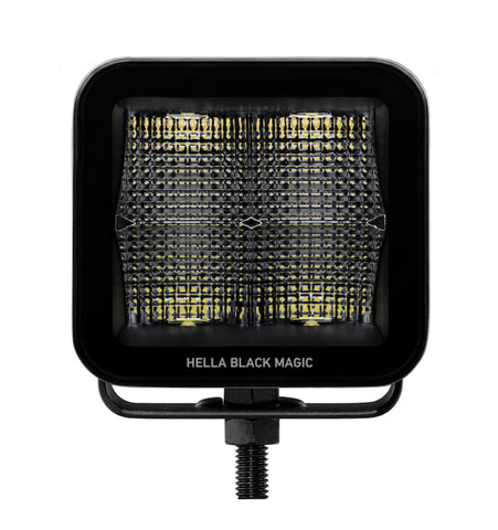 Hella Universal Black Magic 3.2in L.E.D. Cube Kit - Flood Beam (Short Range) - 358176811