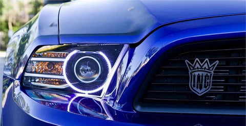 Oracle 13-14 Ford Mustang LED Projector Headlight Halo Kit - Red - 2652-003