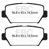 EBC 2018+ Mitsubishi Eclipse Cross 1.5T Yellowstuff Rear Brake Pads - DP42369R