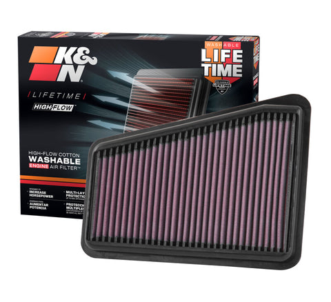 K&N 2018 Kia Stinger GT V6-3.3L Left Side Drop In Air Filter - 33-5067