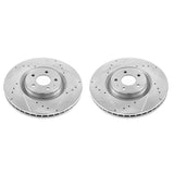 Power Stop 17-18 Audi A6 Front Evolution Drilled & Slotted Rotors - Pair - EBR1206XPR