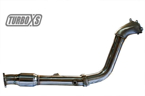 Turbo XS 02-07 WRX-STi / 04-08 Forester XT High Flow Catted Downpipe - WS02-DPC