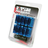 Wheel Mate Monster Locking Lug Nut Set of 4 - Blue 14x1.50 - 33002U
