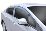 AVS 12-15 Honda Civic Ventvisor Outside Mount Window Deflectors 4pc - Smoke - 94462