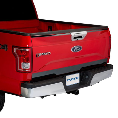 Putco 15-20 Ford F-150 - SS Black Platinum Upper & Lower Tailgate Accent - 3pcs - 403475BP