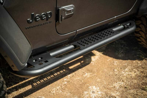 DV8 Offroad 2018+ Jeep Wrangler JL 2-Door Bolt-On OE Plus Side Steps - SRJL-10