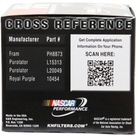 K&N Oil Filter 3.688in OD x 3.406in H for Chevy/Pontiac/Oldsmobile/GMC - PS-1011