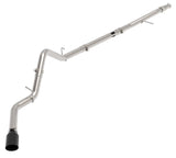 aFe Large Bore-HD 3in 409SS DPF-Back 20-21 GM Trucks L6-3.0L (td) LM2 - Black Tip - 49-44128-B