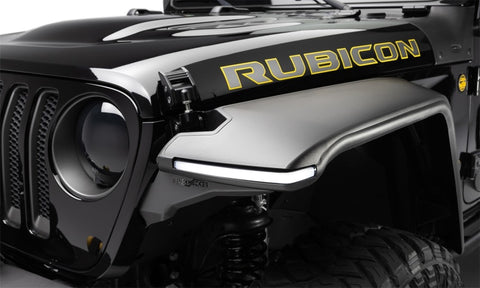 Bushwacker 18-21 Jeep Wrangler JL (2-Door & 4-Door) Flat Style Flares 4pc - Black - 11950-07