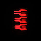AlphaRex 14-18 Chevrolet Silverado Luxx-Series LED Tail Lights Black w/Activ Light/Seq Signal - 620030