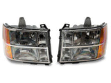 Raxiom 07-14 GMC Sierra 1500/2500 HD/3500 HD Axial OEM Rep Headlights- Chrome Housing (Clear Lens) - S518298