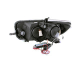 ANZO 2008-2010 Scion Xb Projector Headlights w/ Halo Black - 121280