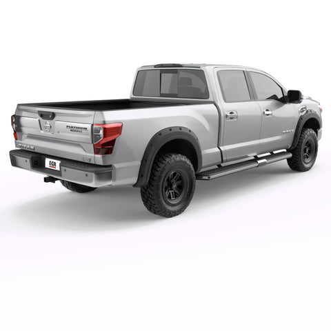 EGR 2017 Nissan Titan Bolt-On Look Fender Flares - Set - Black Matte (796005) - 796005