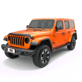 EGR 2018 Jeep Wrangler JL SlimLine In-Channel WindowVisors Set of 4 - Matte Black - 575255