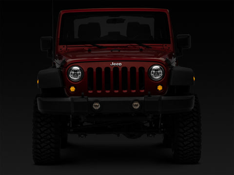 Raxiom 07-18 Jeep Wrangler JK Axial Series LED Amber Turn Signals (Smoked) - J108040