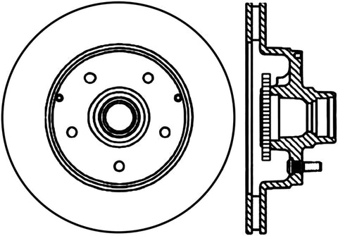 StopTech 94-96 Chevrolet Impala / 91-96 Chevrolet Caprice Cryo-Stop Right Front Slotted Rotor - 126.62035CSR