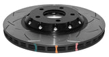 DBA 06-14 Mazdaspeed 3 Front Slotted 5000 Series 2 Piece Rotor Assembled w/ Black Hat - 52962BLKS