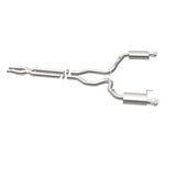 MagnaFlow Cat Back, SS, 3in, Street, Dual Split Polished 4.5in Tips 2015 Ford Mustang GT V8 5.0L - 19100