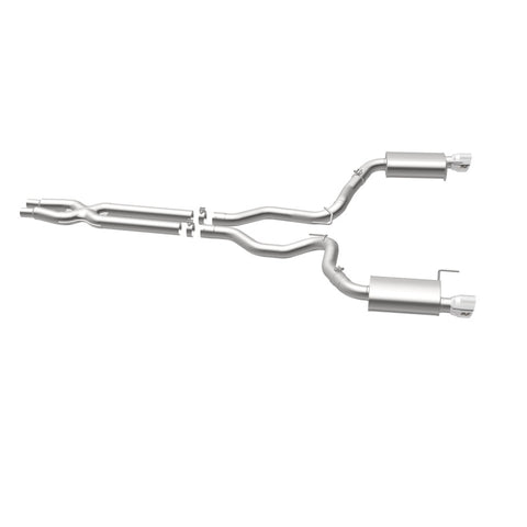 MagnaFlow Cat Back, SS, 3in, Street, Dual Split Polished 4.5in Tips 2015 Ford Mustang GT V8 5.0L - 19100