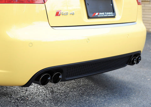 AWE Tuning Audi B7 RS4 Touring Edition Exhaust - Diamond Black Tips - 3015-43034