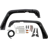 Westin/Snyper 07-17 Jeep Wrangler Tube Fenders - Front - Textured Black - 62-1005