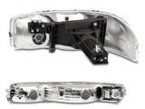 Raxiom 99-06 GMC Sierra 1500 Axial Series OEM Crystal Rep Headlights- Chrome Housing- Smoked Lens - S518304