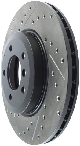 StopTech 06-08 BMW Z4 / 00-07 330 Series (E46/E90) Slotted & Drilled Right Front Rotor - 127.34052R