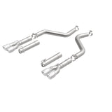 MagnaFlow Axle-Back, SS, 3in, Quad Split Rear 3.5 Tips 2015 Dodge Challenger incl SRT Hellcat - 19206