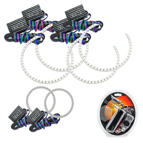Oracle Jeep Grand Cherokee 11-13 Triple Halo Kit - ColorSHIFT - 2627-330