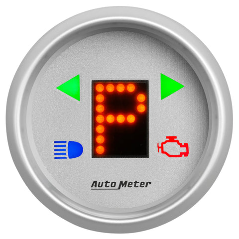 Autometer Ultra-Lite 2-1/16in (P/R/N/D/L/OD/O/5/4/3/2/1) Digital Gear Position Gauge - 4359