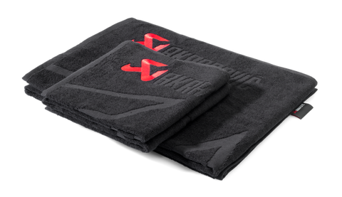 Akrapovic Towel Set - Black w/ Red Logo - 802310