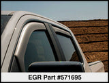 EGR 2019 Chevy 1500 Crew Cab In-Channel Window Visors - Matte - 571695