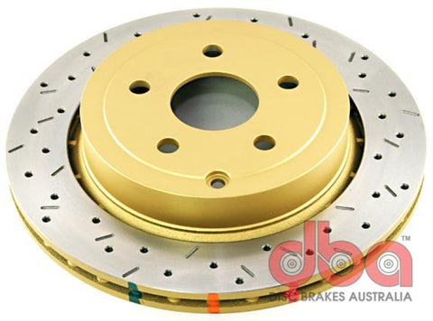 DBA 09 Pontiac G8 V8 6.0L Rear Drilled & Slotted 4000 Series Rotor - 42029XS
