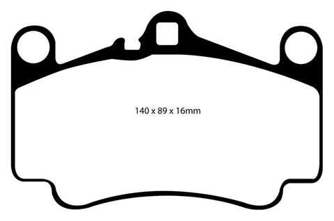 EBC 03-05 Porsche 911 (996) (Cast Iron Rotor only) 3.6 Carrera 4S Bluestuff Front Brake Pads - DP51515NDX