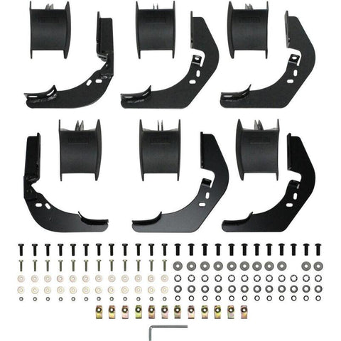 Westin 2014-2018 Chevy Silverado 1500 Crew Cab PRO TRAXX 5 Oval Nerf Step Bars - Black - 21-53725
