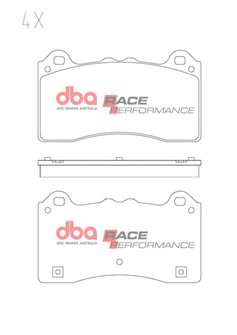 DBA 17-19 Ford Focus RS Front RP Performance Brake Pads - DB15025RP