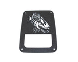 Fishbone Offroad 07-18 Jeep Wrangler JK - Black Textured Powdercoat Tail Light Covers - FB31043