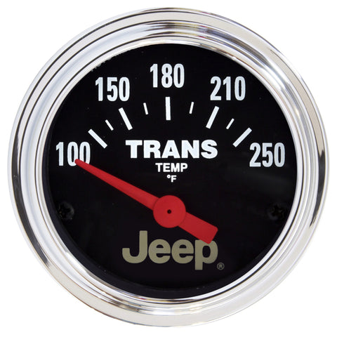 Autometer Jeep 52.4mm Short Sweep Electronic 100-250 Def F Transmission Temperature Gauge - 880260