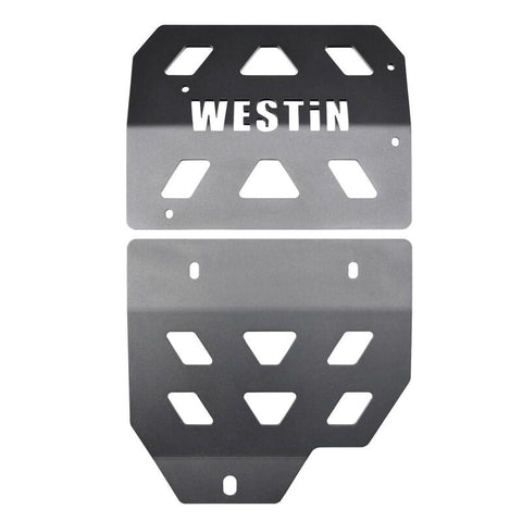 Westin 18-22 Jeep Wrangler JL Transmission Pan Skid Plate - Textured Black - 42-21075