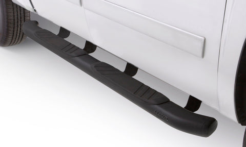 Lund 07-17 Chevy Silverado 1500 Ext. Cab (Excl. 11-17 Diesel Model) 5in. Oval Bent Nerf Bars - Black - 22758068