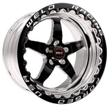Weld S71 17x10.5 / 5x4.5 BP / 7.9in. BS Black Wheel (Low Pad) - Black Single Beadlock MT - 71LB7105A80F